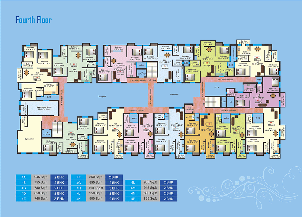 4th Floor Plan