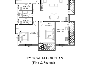 1ST & 2ND FLOOR - TYPICAL PLAN